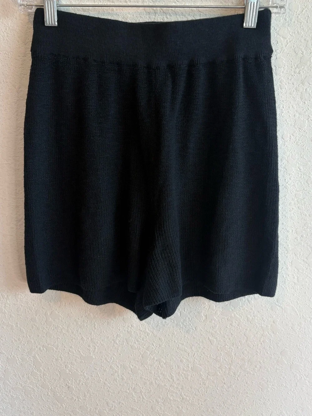Free People Beach Black Knit Shorts